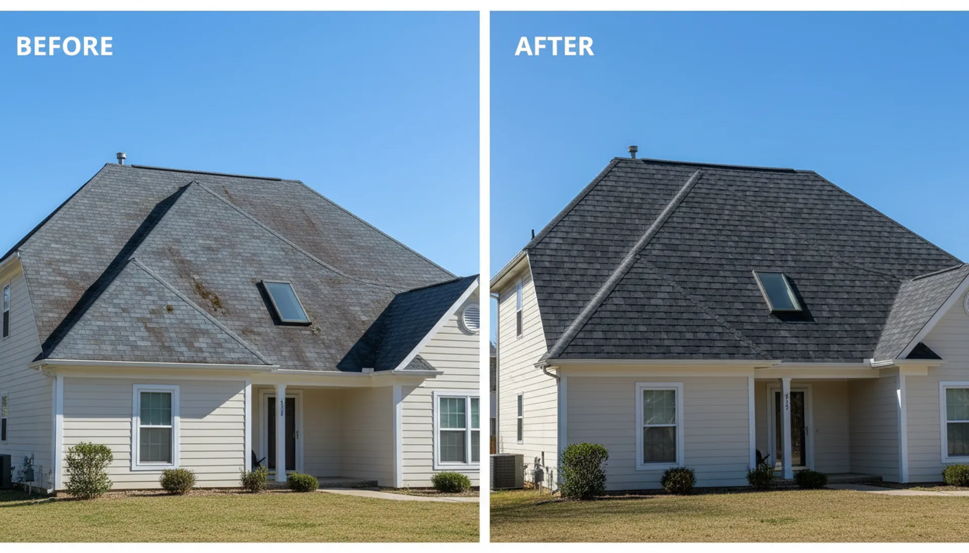 Capital City Roofing crew on a completed project